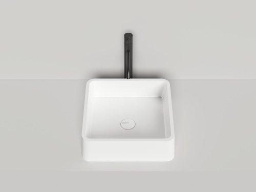 Раковина из искусственного камня Salini GLORIA 1102202M 42х42 накладная цвет белый без отверстий под смеситель - фото 3